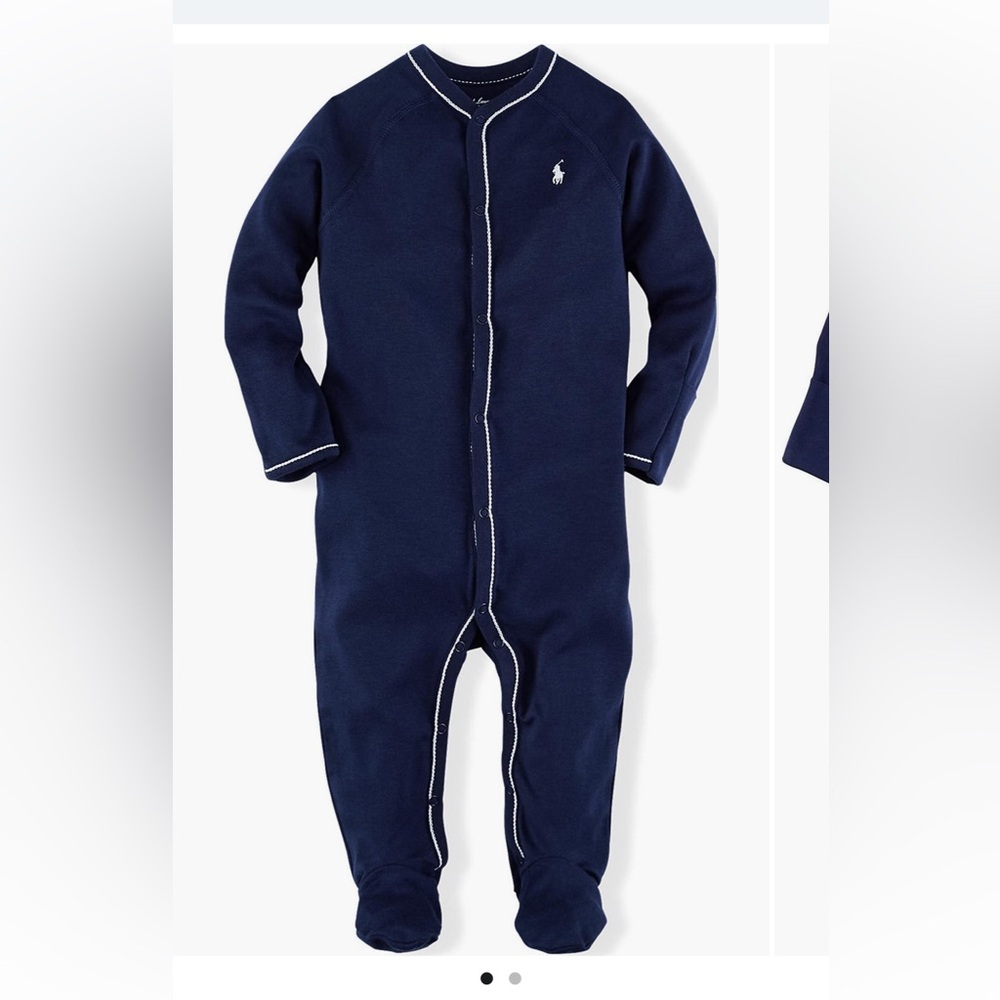 Ralph Lauren Dark Blue Baby Footie